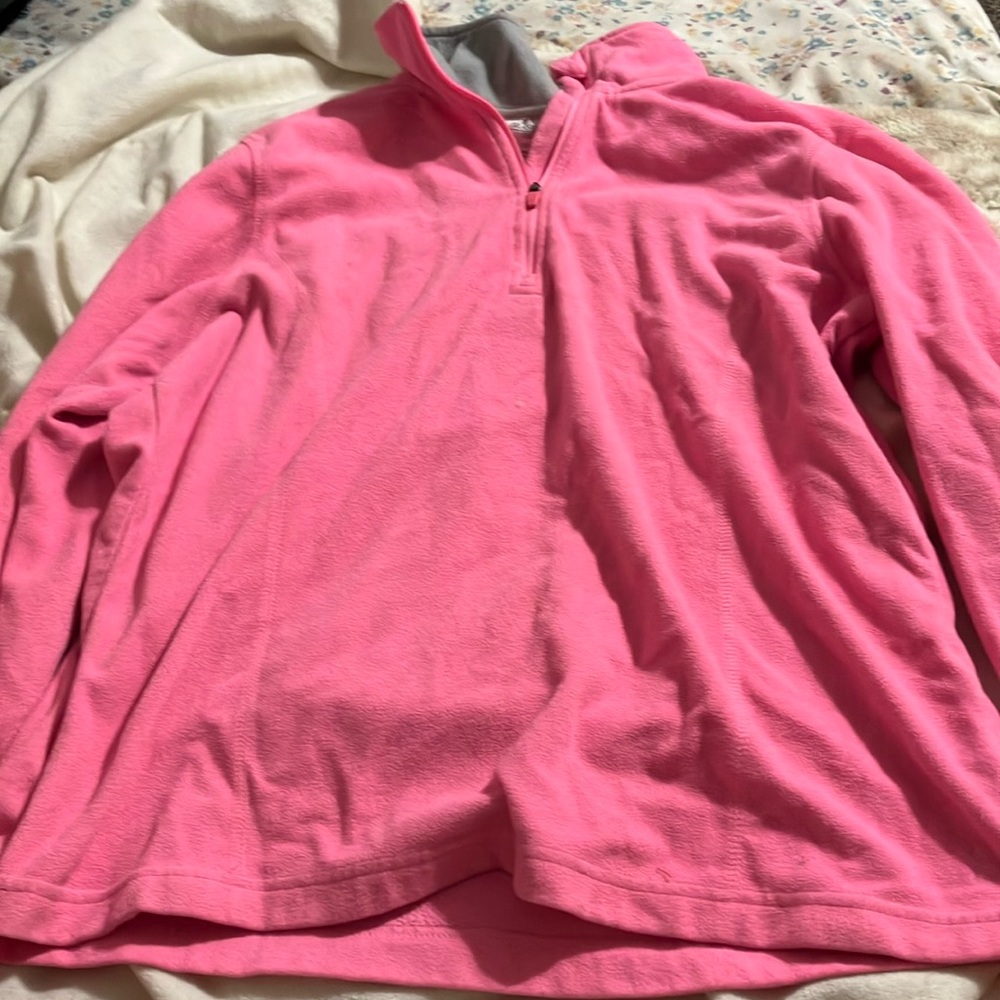 Danskin now pull over, bright pink, 12-14